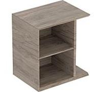 Elément latéral Geberit iCon avec box à poussières, suspendu, 37x40x27,3 cm, 502325, 502325JR1, Couleur: Noyer hickory / mÃ©lamine structure bois - CM