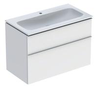 Geberit iCon ensemble de meubles de salle de bains 90x63x48cm 2 tiroirs avec softclose anti-salissures panneau de particules blanc mat 502.333.01.3
