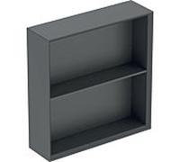 Geberit iCon étagère 502323JK1 45x46,7x13,2cm, carré, lave/laqué mat