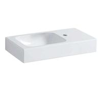 Geberit iCon lavabo 53x31cm, blanc, surface de rangement à droite, 124053600, Couleur: Blanc, avec KeraTect