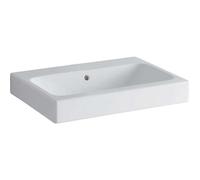 Geberit iCon lavabo 124063600 60 x 48,5 cm, blanc KeraTect, sans trou pour robinetterie