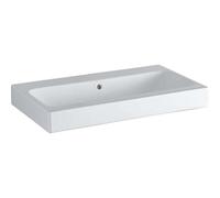 Geberit iCon lavabo 124078600 75 x 48,5 cm, blanc KeraTect, sans trou pour robinetterie
