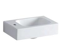 Geberit iCon lavabo à main 380 × 280 mm, blanc, avec trou de robinetterie à g...