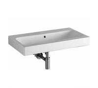 Geberit iCon lavabo 124063000 60 x 48,5 cm, blanc, sans trou pour robinetterie, avec trop-plein