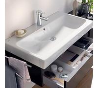 Geberit Lavabo iCon 124090600 90 x 48,5 cm Blanc KeraTect avec trou pour robinetterie et trop-plein