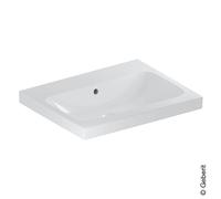 Geberit iCon lavabo lumineux 501834003 60x48cm, sans trou pour robinetterie, avec trop-plein, blanc