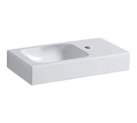 Geberit Icon lave-mains 53x31x13,5cm 1 cuve 1 trou de robinet à droite sans trop-plein Céramique Blanc brillant 124053000