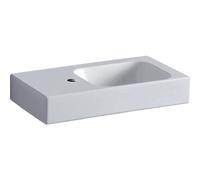 Geberit Icon lave-mains 53x31x13.5cm 1 lavabo 1 trou de robinet Gauche sans trop-plein céramique blanc brillant 124153600
