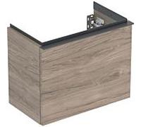 Geberit iCon lave-mains élément bas 502302JR1 52x41,5x30,7cm, tiroir 2000 , poignée noyer/lave mat