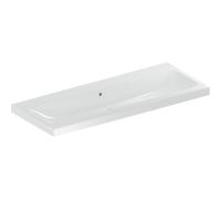 Geberit iCon Light lavabo, 120 cm x 48 cm, sans trou pour robinetterie, avec trop-plein,501837, 501837004, Couleur: blanc/KeraTect - CM