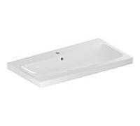 Geberit iCon Light lavabo, 90 cm x 48 cm, avec trou pour robinetterie, avec trop-plein,501836, 501836001, Couleur: blanc - CM