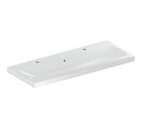 Geberit iCon Light lavabo 501837002 120x48cm, trou pour robinetterie gauche/droite, avec trop-plein, blanc KeraTect