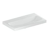 Geberit iCon Light lavabo 501842008 75x42cm, sans trou pour robinetterie, sans trop-plein, blanc KeraTect