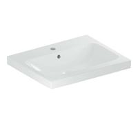 Geberit iCon Lavabo Light 501834002 60x48cm, trou pour robinetterie au milieu, avec trop-plein, blanc KeraTect