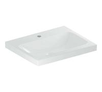 Geberit iCon Light lavabo, 60 cm x 48 cm, avec trou pour robinetterie, sans trop-plein,501834, 501834005, Couleur: blanc - CM
