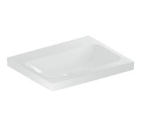 Geberit iCon lavabo lumineux 501834008 60x48cm, sans trou pour robinetterie, sans trop-plein, blanc KeraTect
