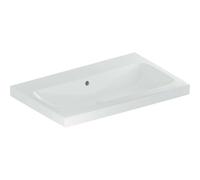 Geberit iCon Light lavabo, 75 cm x 48 cm, sans trou pour robinetterie, avec trop-plein,501835, 501835003, Couleur: blanc - CM