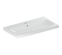 Geberit iCon Vasque légère 501836001 90x48cm, trou pour robinetterie au milieu, avec trop-plein, blanc
