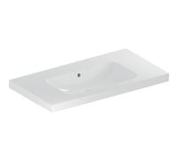 Geberit iCon lavabo lumineux 501840003 90x48cm, sans trou pour robinetterie, avec trop-plein, avec étagère, blanc