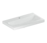 Geberit iCon lavabo lumineux 501842006 75x42cm, trou pour robinetterie au milieu, sans trop-plein, blanc KeraTect