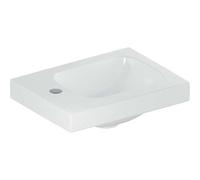 Geberit Lave-mains iCon Light 38×28 cm – trou de robinetterie à gauche, sans trop-plein, blanc