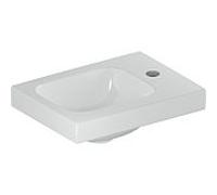 Geberit iCon light lave-mains 501830004 38x28cm, sans trou pour robinetterie, sans trop-plein, blanc KeraTect