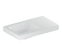 Geberit Lave-mains iCon Light 53 x 31 cm – sans trou, sans trop-plein, pose à droite, blanc/KeraTect