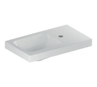 Geberit iCon light lave-mains 501832001 53x31cm, trou à droite , sans trop-plein, avec espace de rangement, blanc