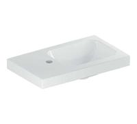 Geberit Lave-mains iCon Light 53×31 cm, robinet à gauche, sans trop-plein, blanc