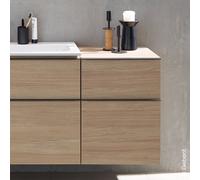Geberit iCon armoire latérale 502315JH1 45x60x47,6cm, 2 tiroirs, poignée chêne/lave mat