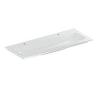 Geberit iCon meuble lavabo 501846001 120x48cm, trou pour robinetterie gauche et droite, sans trop-plein, blanc