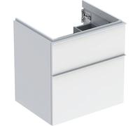 Geberit iCon meuble sous-lavabo 59.2x61.5x47.6cm 2 tiroirs avec fermeture douce panneau de particules blanc 502.303.01.1