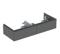 Geberit iCon - Meuble sous vasque with 2 pull-out compartments 1184x247x476mm lava mat/lava mat