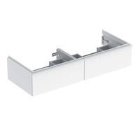Geberit iCon meuble sous-vasque double 502314011 118,4x24,7x47,6cm, 2 tiroirs, blanc / laqué brillant