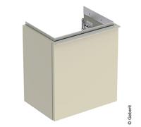 Geberit iCon lave-mains meuble bas 502300JL1 37x41,5x27,9cm, porte 2000 , charnière à droite, sable brillant, poignée sable mat