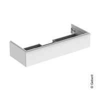 Geberit iCon meuble sous-vasque 502313013 118,4x24,7x47,6cm, blanc mat/poignée blanc mat