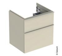 Geberit Meuble sous-vasque iCon 502303JL1 59,2x61,5x47,6cm 2 tiroirs poignée sable brillant/mat