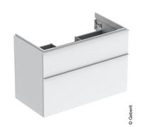 Geberit iCon meuble sous-vasque 502305011 88,8x61,5x47,6cm, 2 tiroirs, blanc / laqué brillant