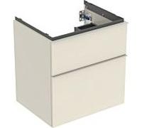 Geberit Meuble sous-vasque iCon 502303JL1 59,2x61,5x47,6cm 2 tiroirs poignée sable brillant/mat