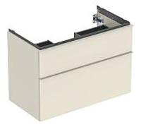 Geberit iCon meuble sous-vasque 502305JL1 88,8x61,5x47,6cm, 2 tiroirs, poignée sable brillant/sable mat
