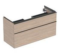 Geberit Meuble sous-vasque iCon 502306JH1 118,4×61,5×47,6 cm, 2 tiroirs, poignée chêne/lave mat