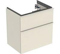 Geberit iCon meuble sous-lavabo, saillie réduite, 59,2x61,5x41,6 cm, 502307, 502307JL1, Couleur: Façade/carcasse : gris sable/laqué brillant, poignée : gris sable/peinture en poudre mate - CM