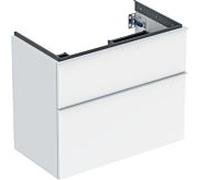 Geberit Meuble sous-lavabo iCon — saillie réduite — 74×61,5×41,6 cm — Blanc laqué brillant