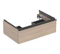 Geberit iCon armoire basse pour lavabo, 1 tiroir, 74x24,7x47,6 cm, 502311, 502311JH1, Couleur: Façade/carcasse : structure en chêne/mélaminé, poignée : lave/poudrage mat - CM