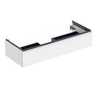 Geberit iCon, armoire basse pour lavabo, 1 tiroir, 118,4x24,7x47,6 cm, 502313, 502.313.01.1, Couleur: Façade/carcasse : blanc/laqué brillant, poignée : blanc/poudré mat