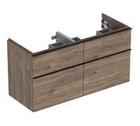 Geberit iCon - Meuble sous vasque avec 4 tiroirs 1184x615x476mm walnut hickory/walnut hickory