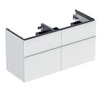 Geberit Meuble sous-vasque double iCon 502309013 118,4×61,5×47,6 cm, 4 tiroirs, blanc mat