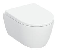 Geberit iCon Pack WC - 49x35cm - compact - à fond creux - sans bride - TurboFlush - abattant à fermeture douce et à démontage rapide - brillant blanc 503.048.00.1