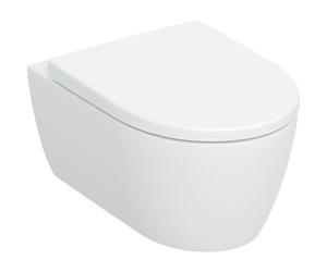 Geberit iCon Pack WC - 53x35cm - à fond creux - sans bride - TurboFlush - KeraTect - Abattant WC à fermeture douce et à démontage rapide - brillant blanc 503.045.00.8