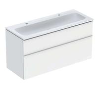 Geberit Lavabo avec meuble bas iCon 502338013 120×63×48 cm blanc, corps/poignée blanc mat
